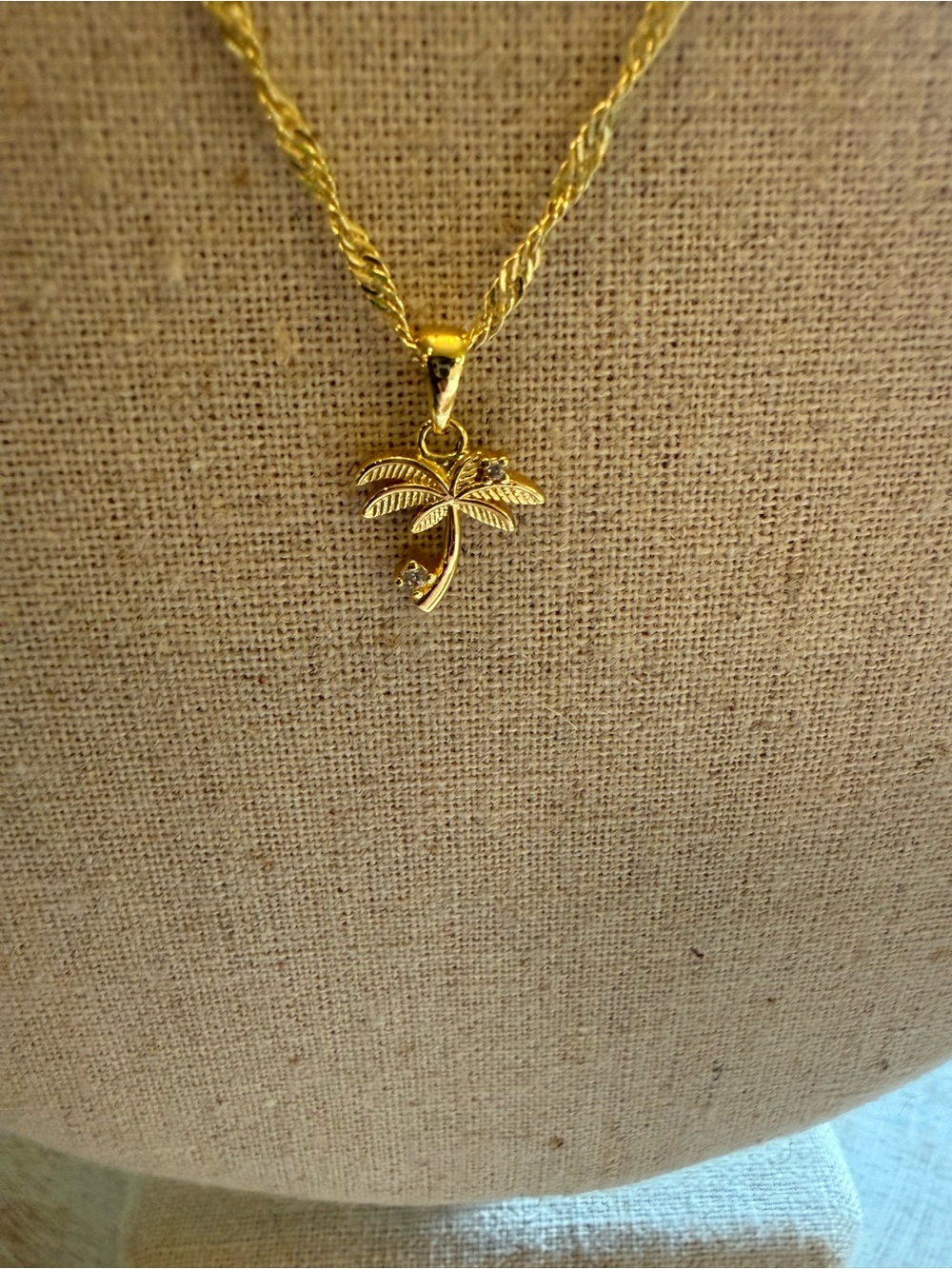 Uncommon James Gold Palm Tree Pendant Necklace